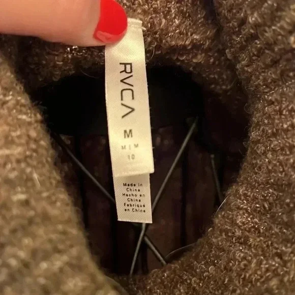 NWT RVCA Farewell Sweater-Sz M - Picture 7 of 9